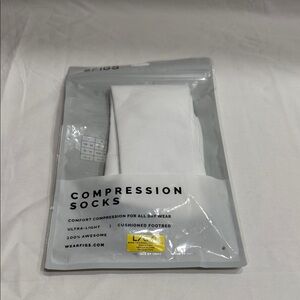 Figs Ultra-Light White Compression Socks